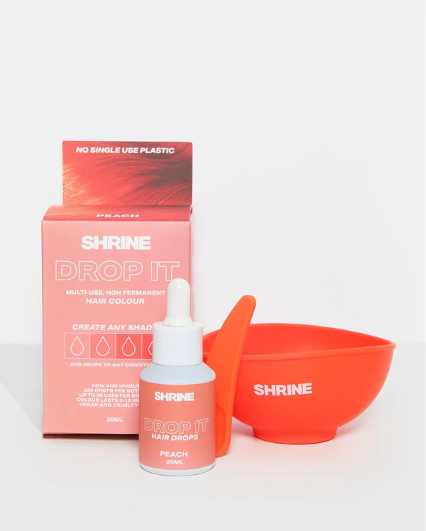 SHRINE DROP IT PEACH Hair Drops Temporary Hair Dye - Perfect for Festivals - 96units