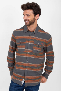 One Off Joblot of 8 Men's Brakeburn Orange & Brown Stripe Shirt