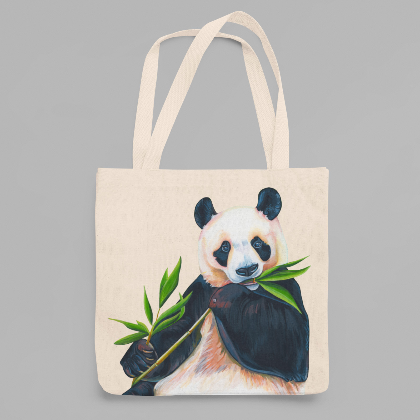 50 Wholesale Giant Panda Bear Tote Bags, Canvas Tote Bags, Bulk Buy Totes, Job Lot, Surplus stock