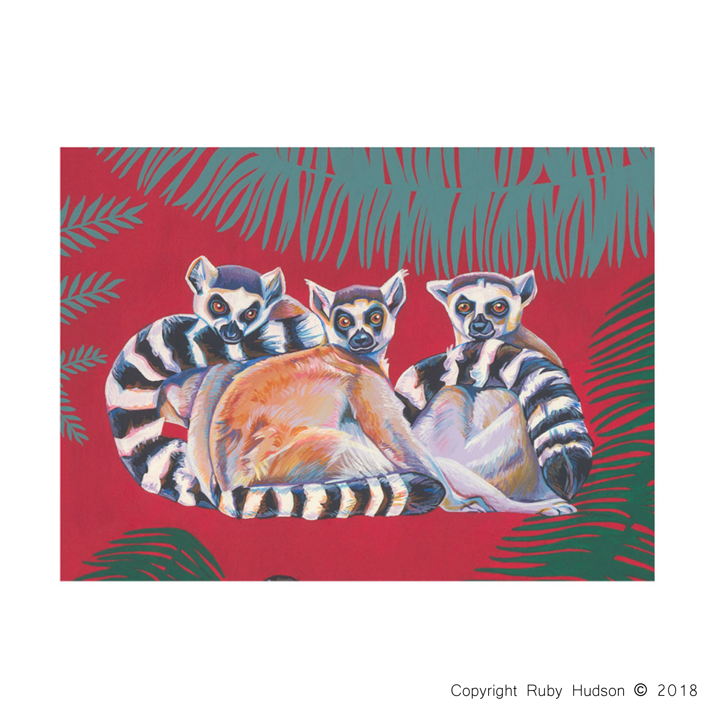 35 Quality A6 Lemur Greeting Cards, Designer Greeting Card, Bulk Buy Cards