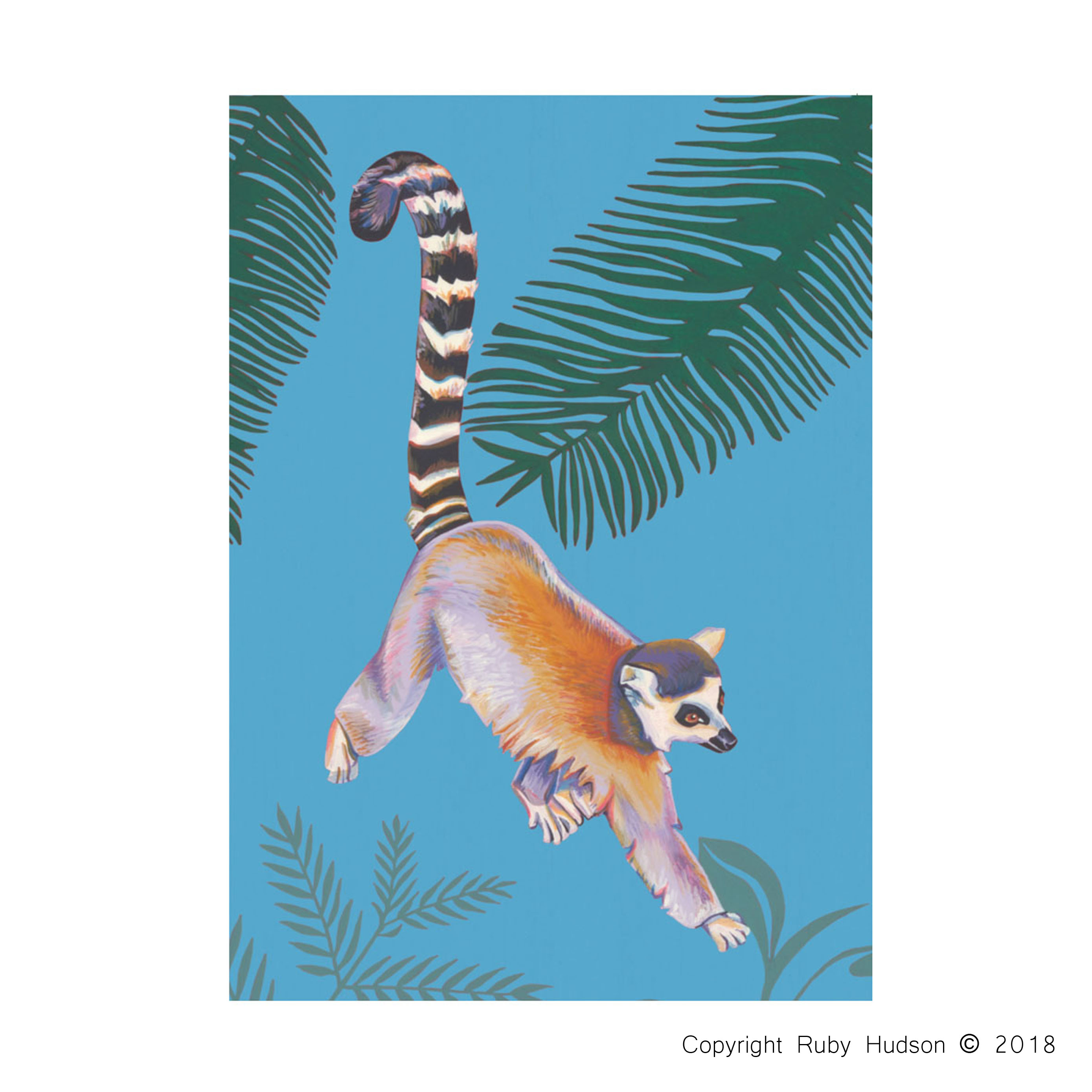 30 Quality A6 Lemur Greeting Cards, Designer Greeting Card, Bulk Buy Cards