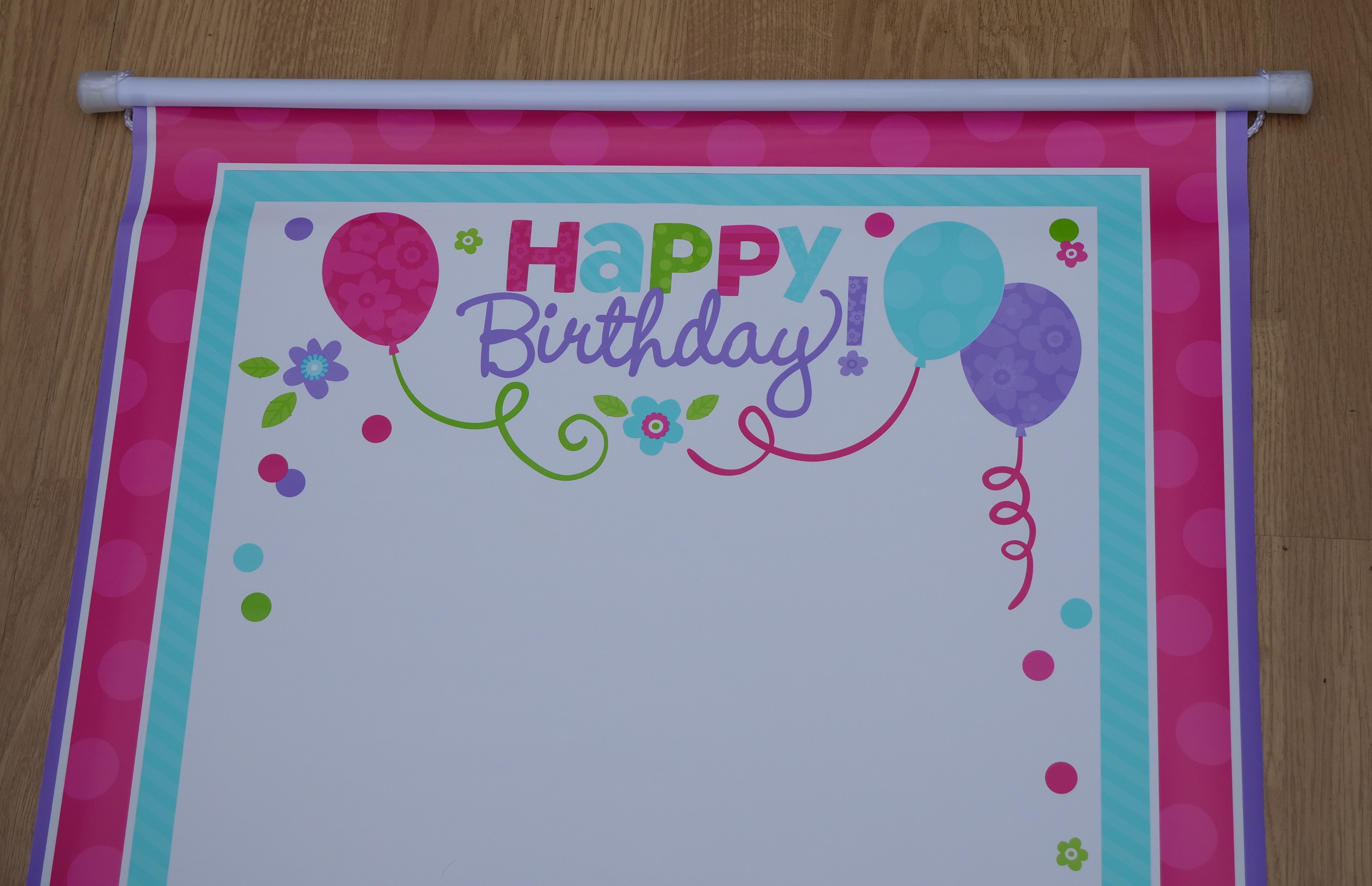 72 x Amscan Happy Birthday Sign in scroll 