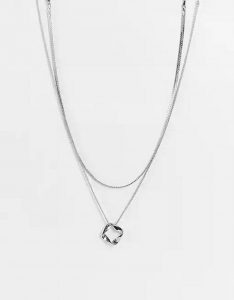Wholesale Joblot of 30 DesignB Multirow Necklace W/ Flat Chain & Circle Pendant