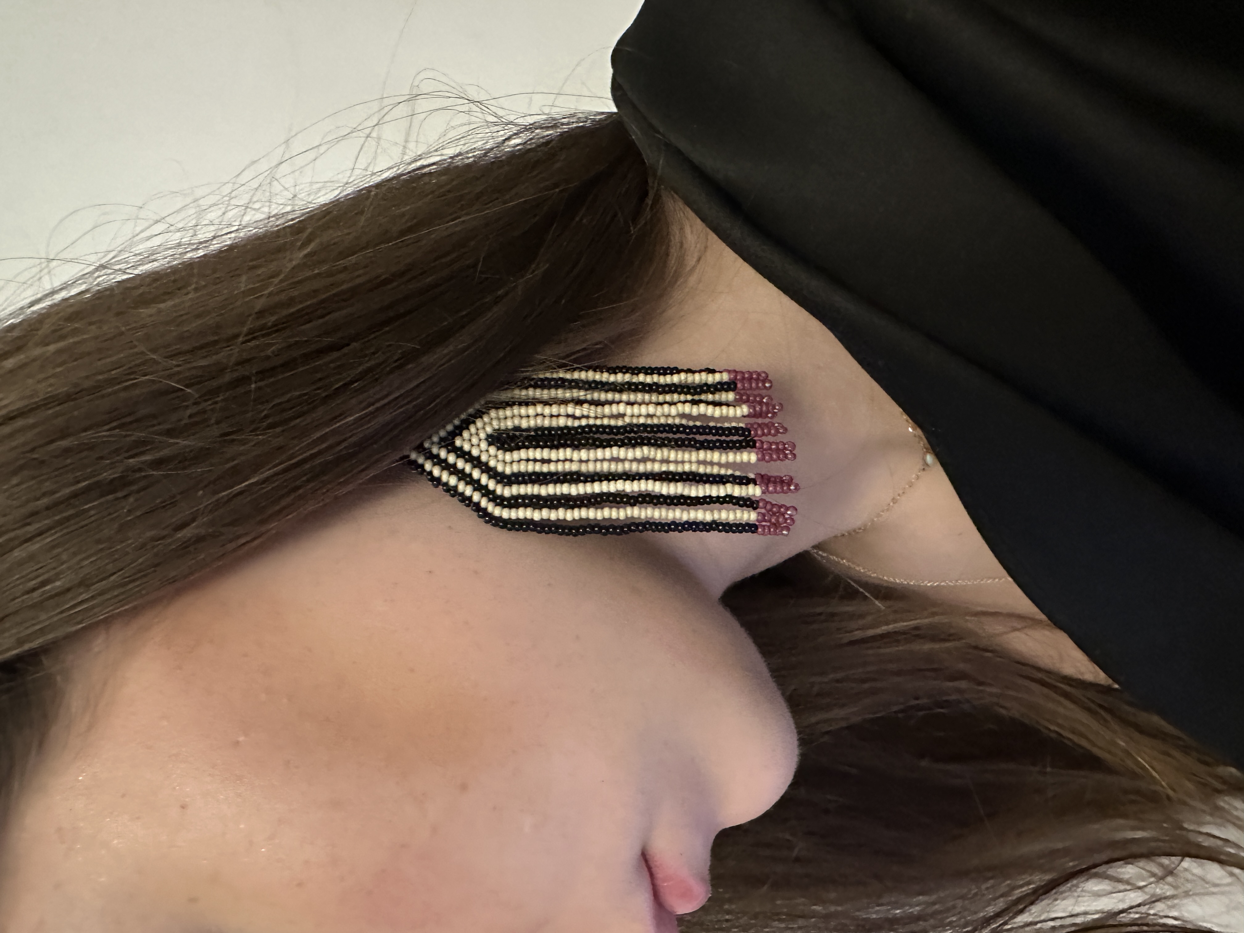 Joblot 10 items Boho Bohemian Earrings Seed Bead Handcrafted New Stripe