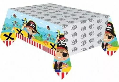 98 x Amscan Little Pirates Table cover Re-usable plastic 54