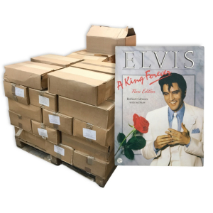 One Off Pallet of 596 Elvis A King Forever Book By Robert Gibson