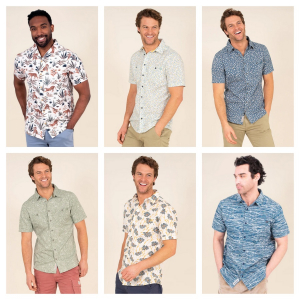 One Off Joblot of 7 Men's Brakeburn Mixed Summer Print Shirts