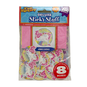 One Off Joblot of 40 Amscan Fun Factory Sticky Stuff - Unicorn Packs