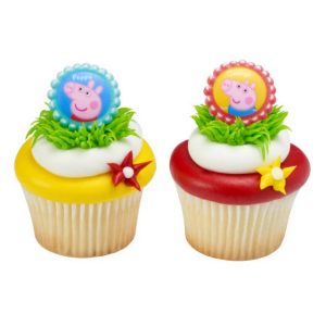 One Off Joblot of 1,989 Peppa Pig Cupcake Rings - Peppa & George