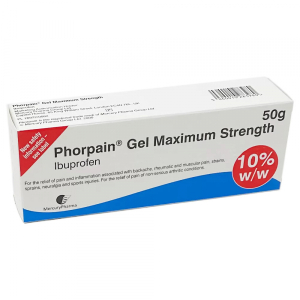 Wholesale Joblot of 3 Phorpain Gel Maximum Strength 50g 10% W/W in Box