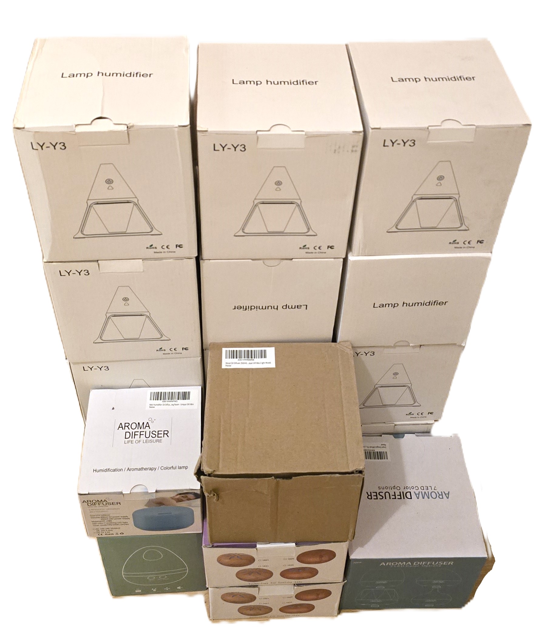 Oil Diffusers, Aroma Oil Humidifiers, Scented Candles, Marbles Candle Gift Set - 28 UNITS - RRP £1049.73