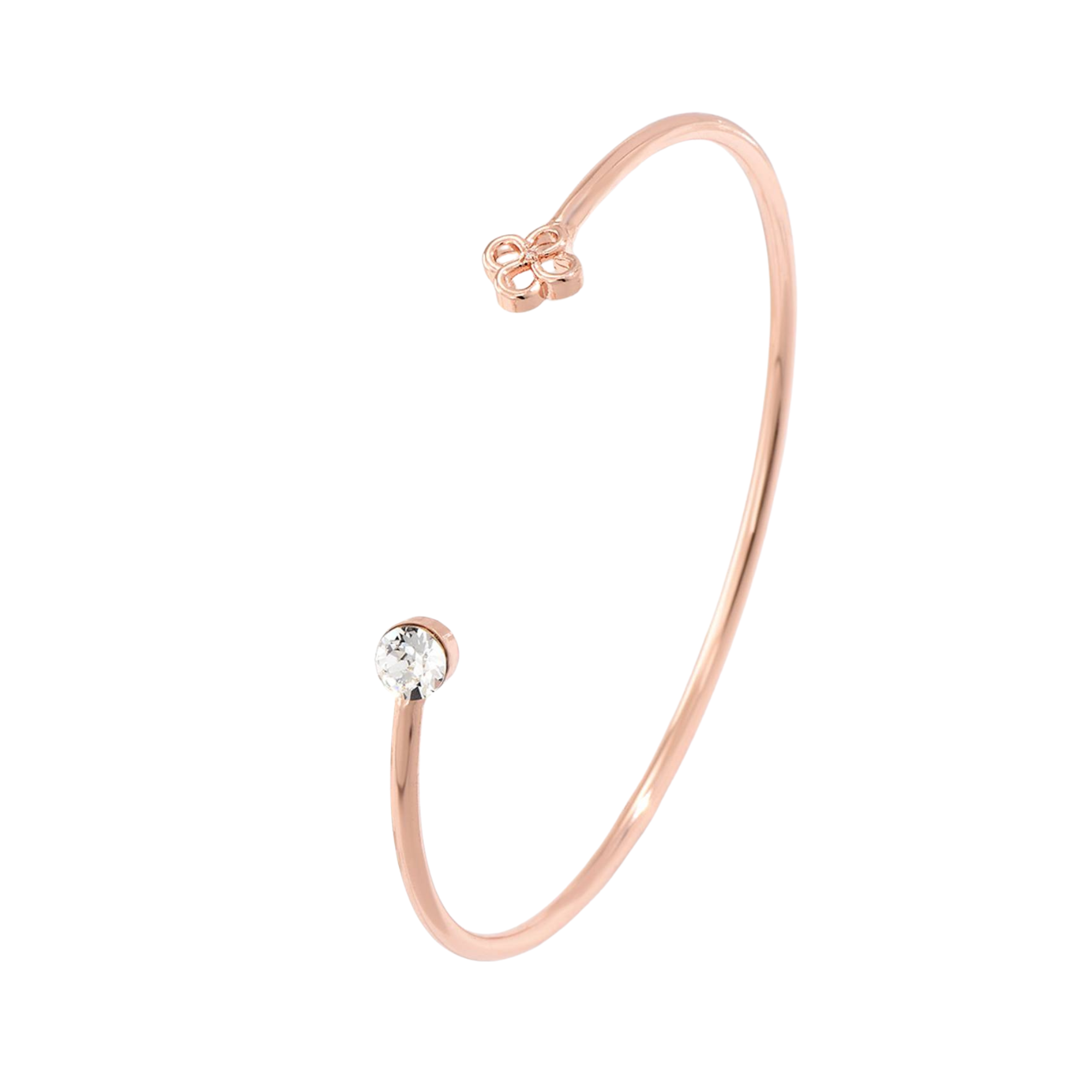 20pcs-Rose Gold Plated Cuff Bracelet with Swarovski Crystal|GCJ476|UK SELLER