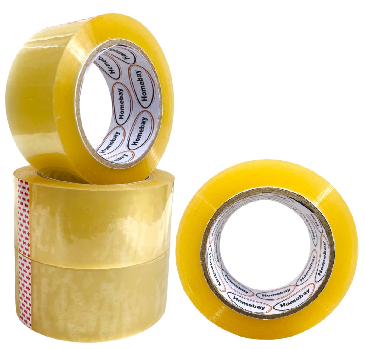 Clear Packing Tape 48mm x 120 Meters Jumbo Rolls -  Pack of 6 - 45 micron strong heavy duty