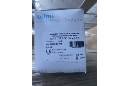 18000 X KOLMI OPAIR PRO RESPIRATOR MEDICAL MASKS 06/26 DATED