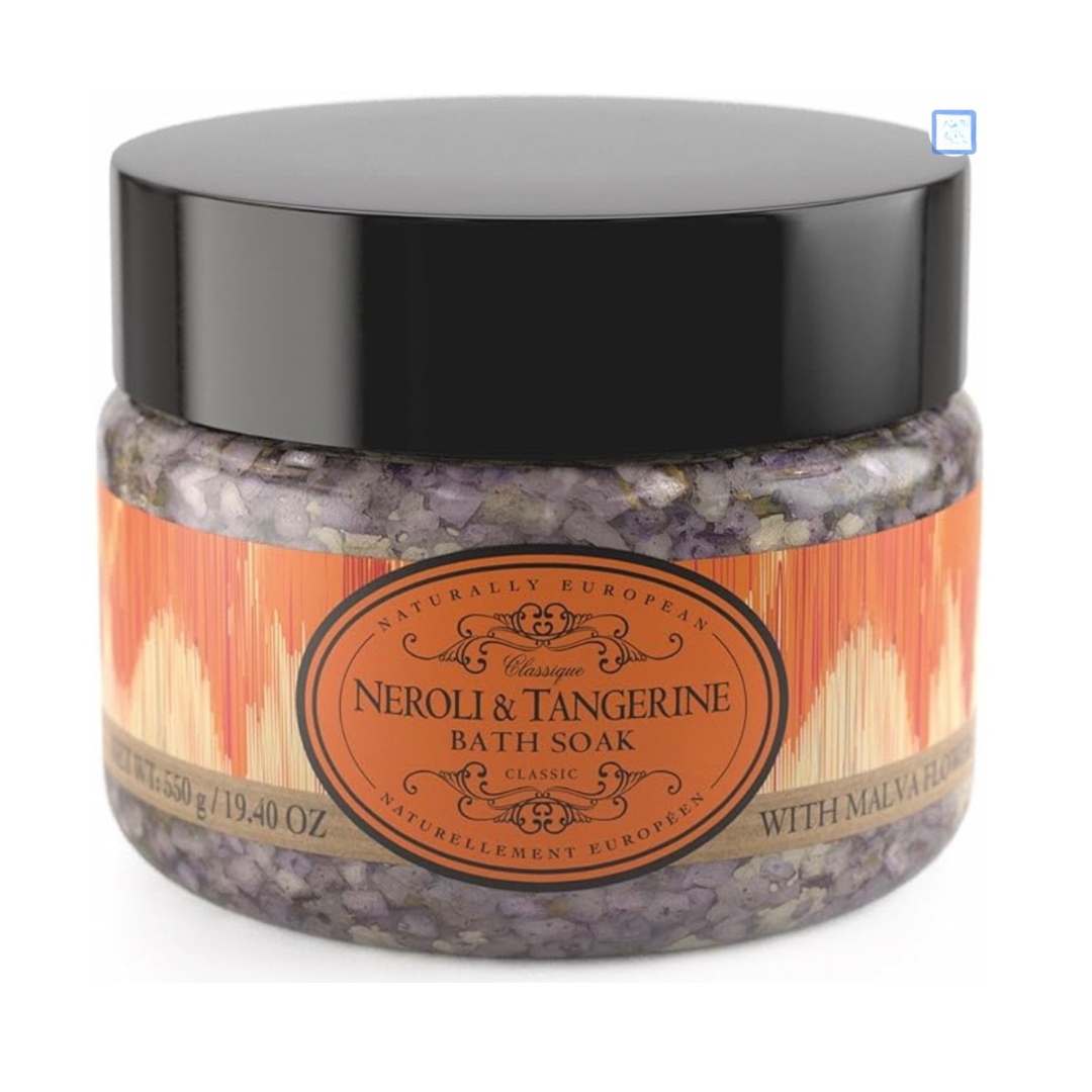 Naturally European Neroli & Tangerine Bath Soak with Malva Flowers 550g