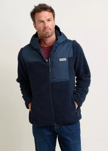 One Off Job Lot of 7 Brakeburn Men's Navy Zip Thru Fleece