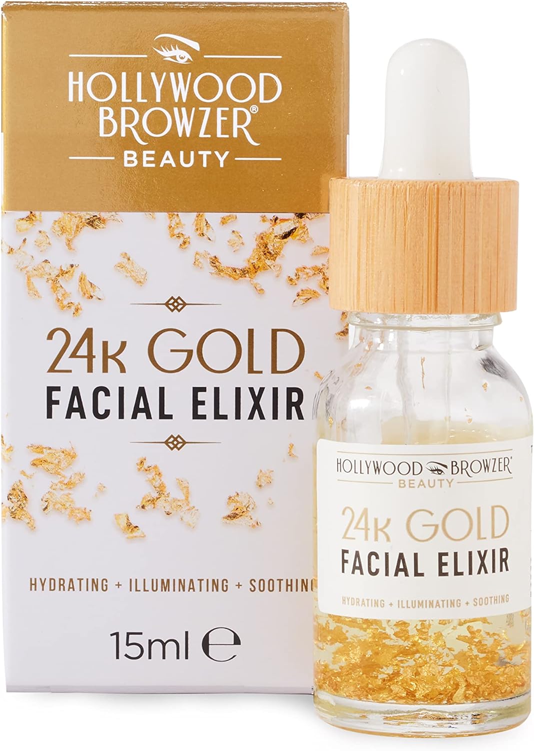 500 x Hollywood Browzer 24K Gold Facial Elixir 15ml