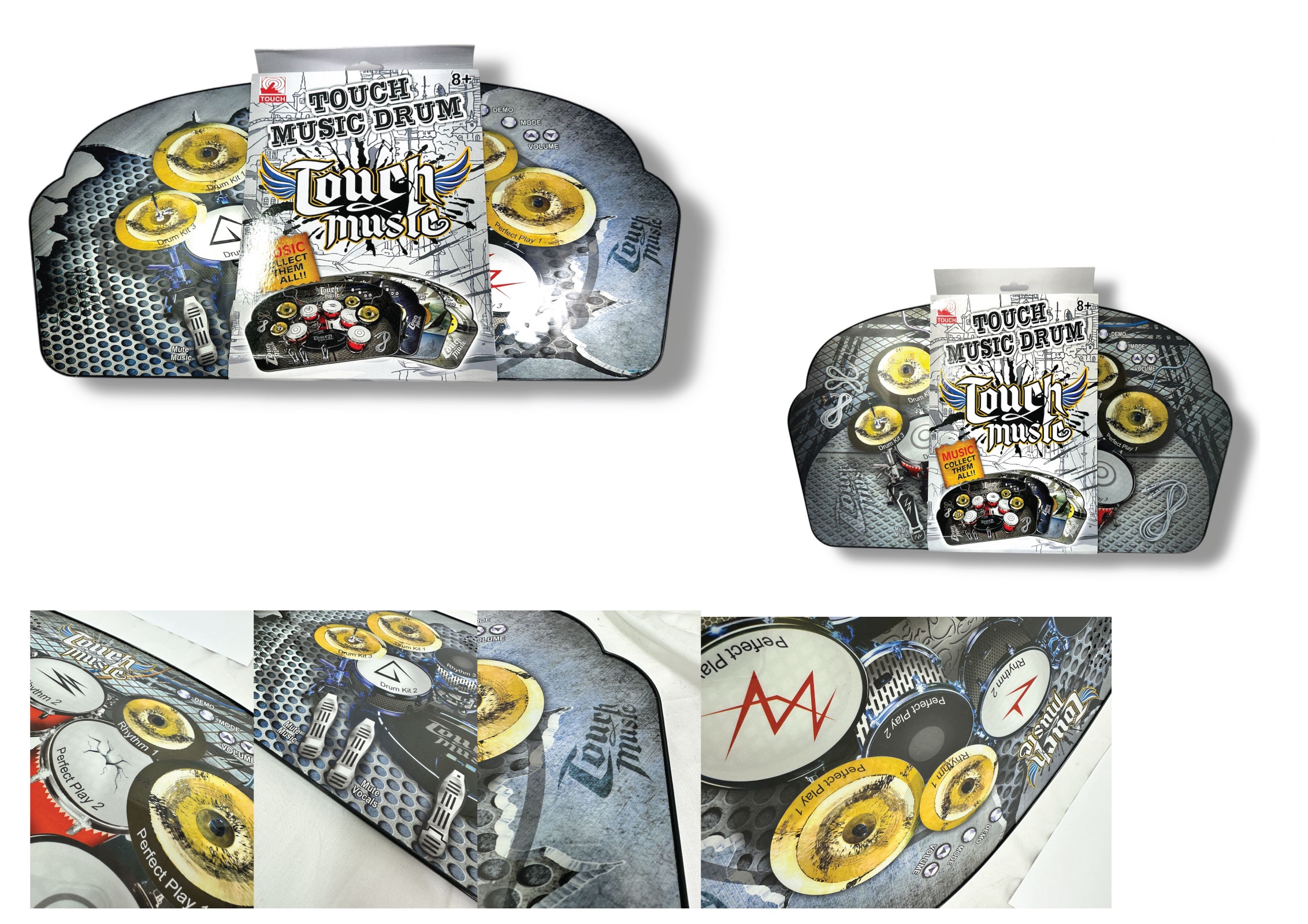 Touch Music Drum Kit – Fun & Interactive Electronic Drum Pad - 2 Styles
