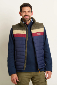 One Off Job Lot of 11 Brakeburn Men's Retro Stripe Gilet