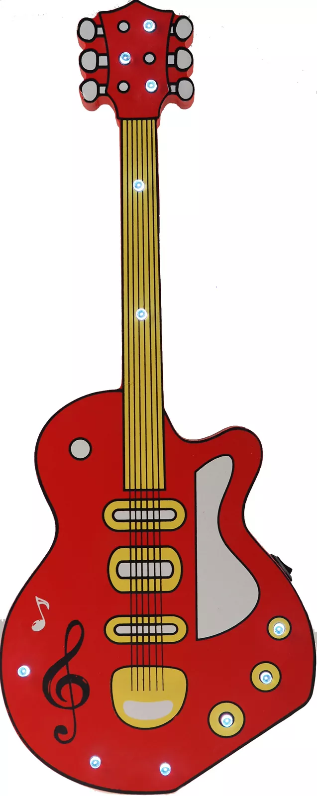 led guitar wall light