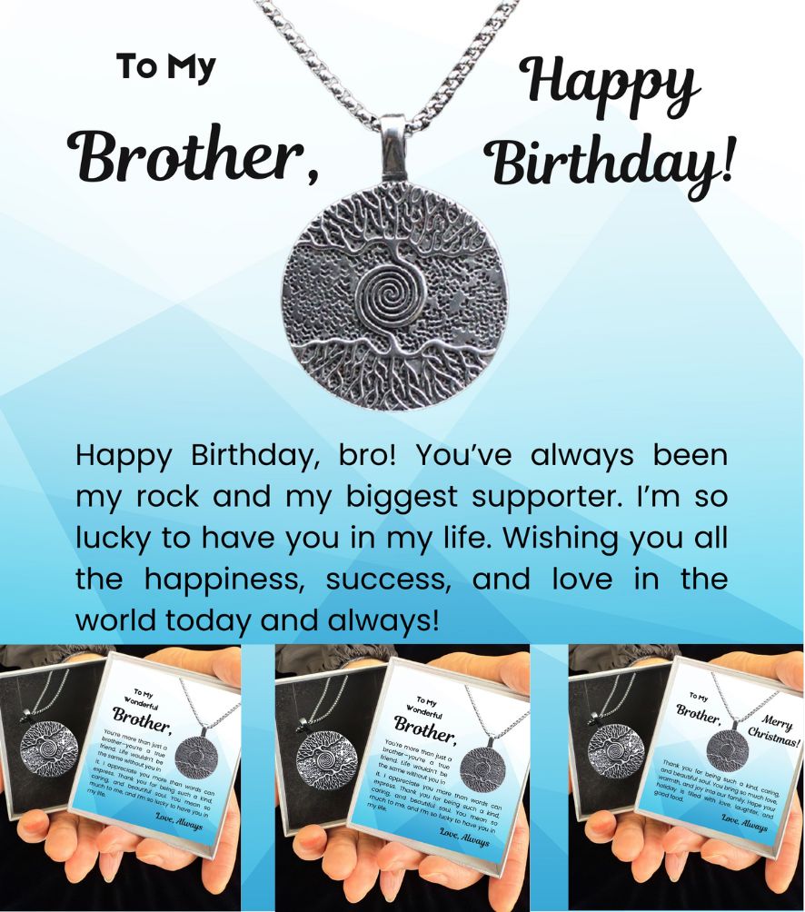 12pcs-Gifts for Brother Birthday Xmas Stainless Steel Necklace Personalised Message|GCJ595-Brother Birthday/Xmas MSG|UK SELLER