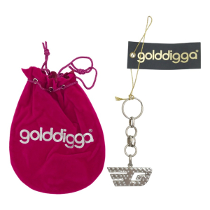 Wholesale Joblot of 50 Golddigga Silver Golddigga Keyrings