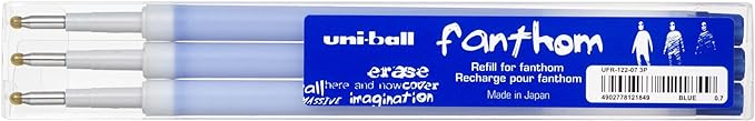 32 x Uni-Ball Fanthom Erasable Gel Ink Pen Refill (3pcs) Blue