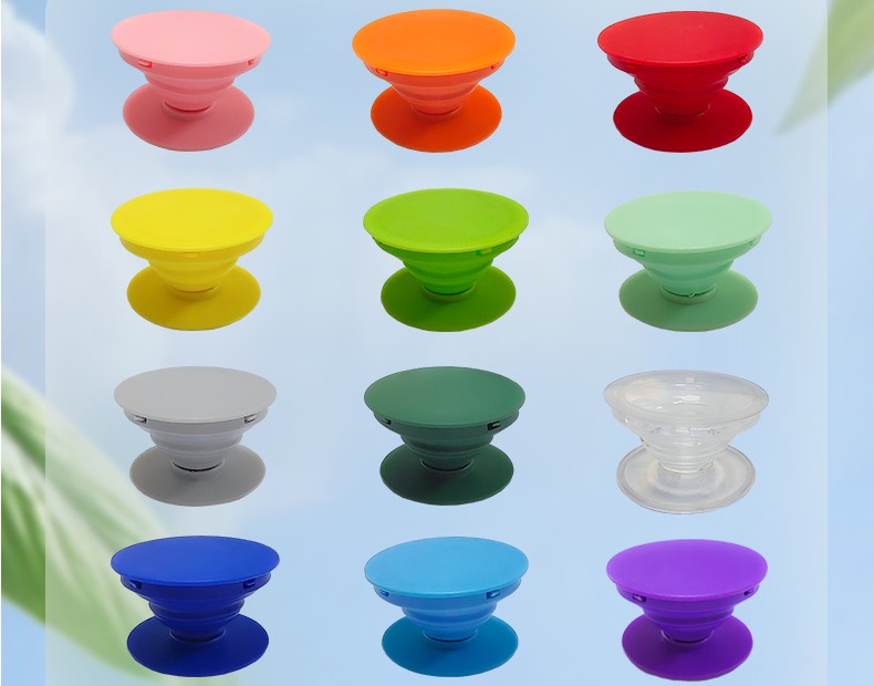 Pop Out Socket Holder Selfie Finger Grip Stand for iPhone Samsung Universal Mobile Phones (Multicoloured) - Pack of 100