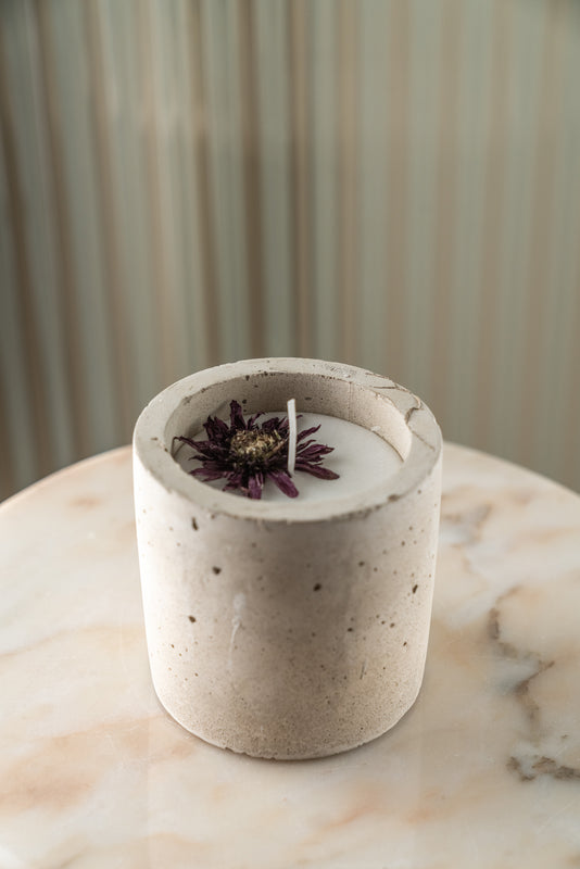 Candles with Flowers - Large (Various Scents)