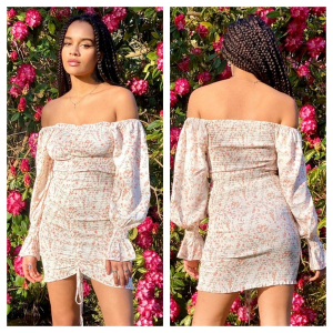 One Off Job Lot of 27 Brown Sugar Wear White & Orange Floral Dress