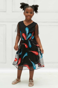 Wholesale Job Lot of 10 Kokovee Black Embroidered Mesh Dress