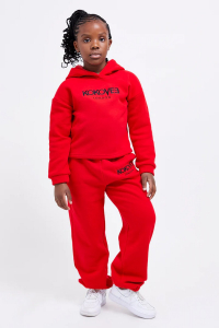 Wholesale Job Lot of 10 Kokovee Red Hoodie & Jogger Velvet-Lined Set