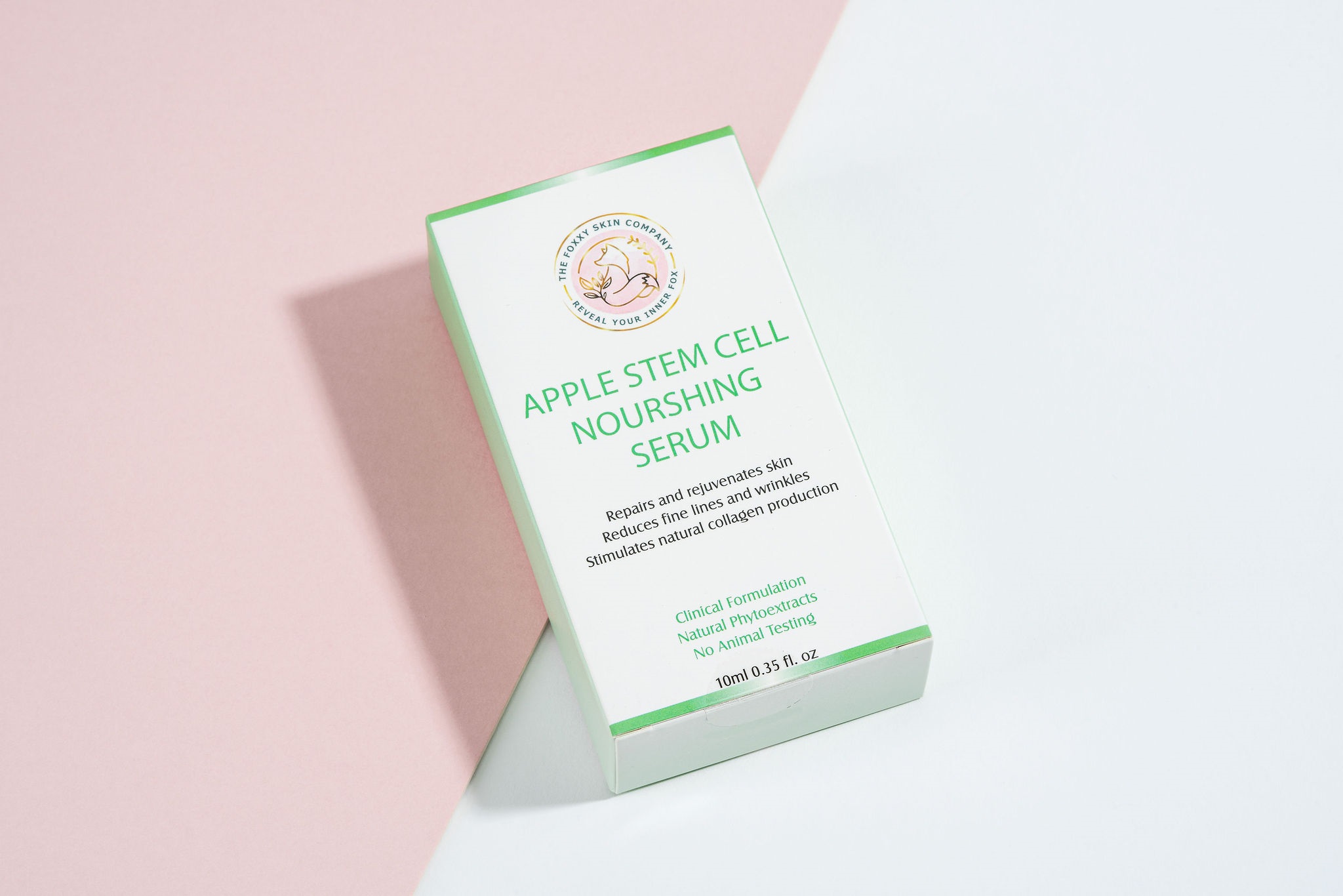 The Foxxy Skin Company Vegan Apple Stem Cell Face Serum 10ml & Vegan Hyaluronic Acid Face Serum 10ml