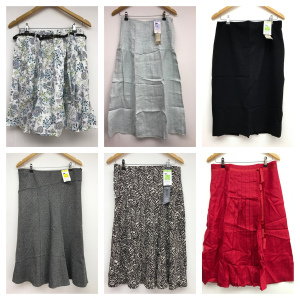 One Off Job Lot of 17 Ladies Debranded Skirts - Mixed Designs!