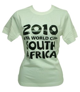 Joblot of 10 Womens 2010 South Africa World Cup Size 10 T-Shirts