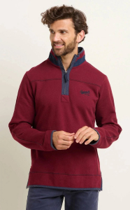 One Off Job Lot of 7 Brakeburn Men's Pique Quarter Zip Sweatshirt