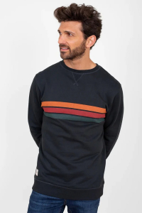One Off Job Lot of 4 Brakeburn Men's Stripe Crew Neck Sweat