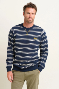 One Off Job Lot of 5 Brakeburn Men's Stripe Crew Neck Sweatshirt