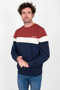 One Off Job Lot of 4 Brakeburn Men's Colour Block Crew Neck Sweatshirt