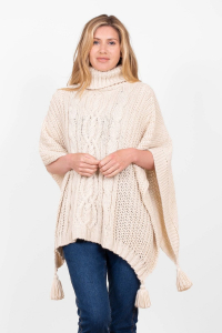 Wholesale Job Lot of 7 Brakeburn Women's Cream Tassels Poncho