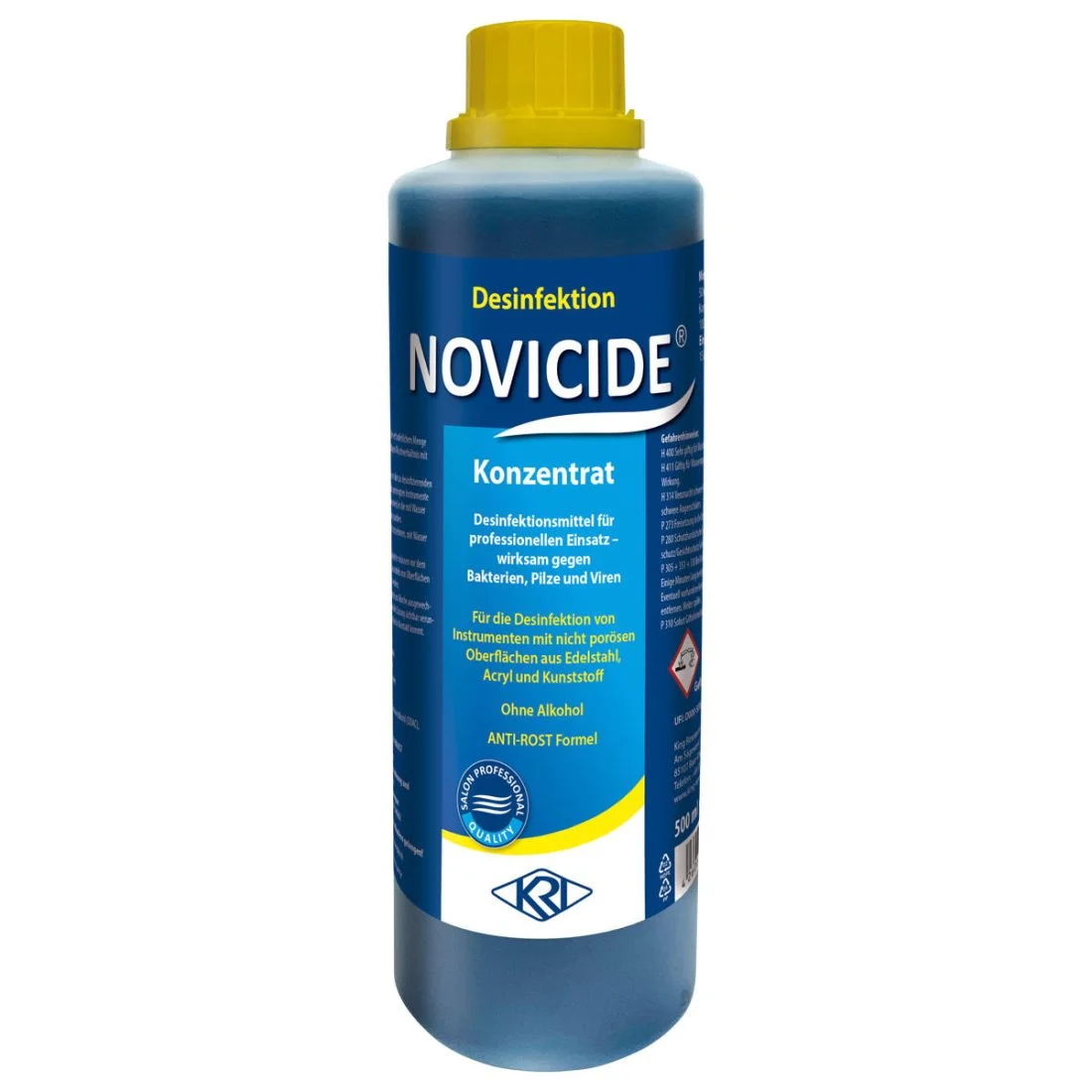 12x 500ml Novicide Disinfectant Concentrate Solution GERMICIDAL Anti Rust Formula for SCISSORS HAIRDRESSING SALON BARBER