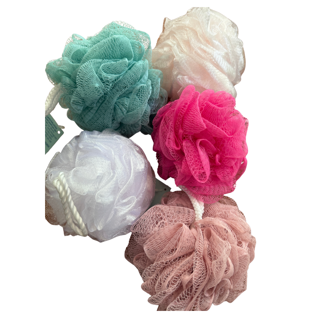 70 x Body Puffs Assorted Colours – Mostly Boots Brand 