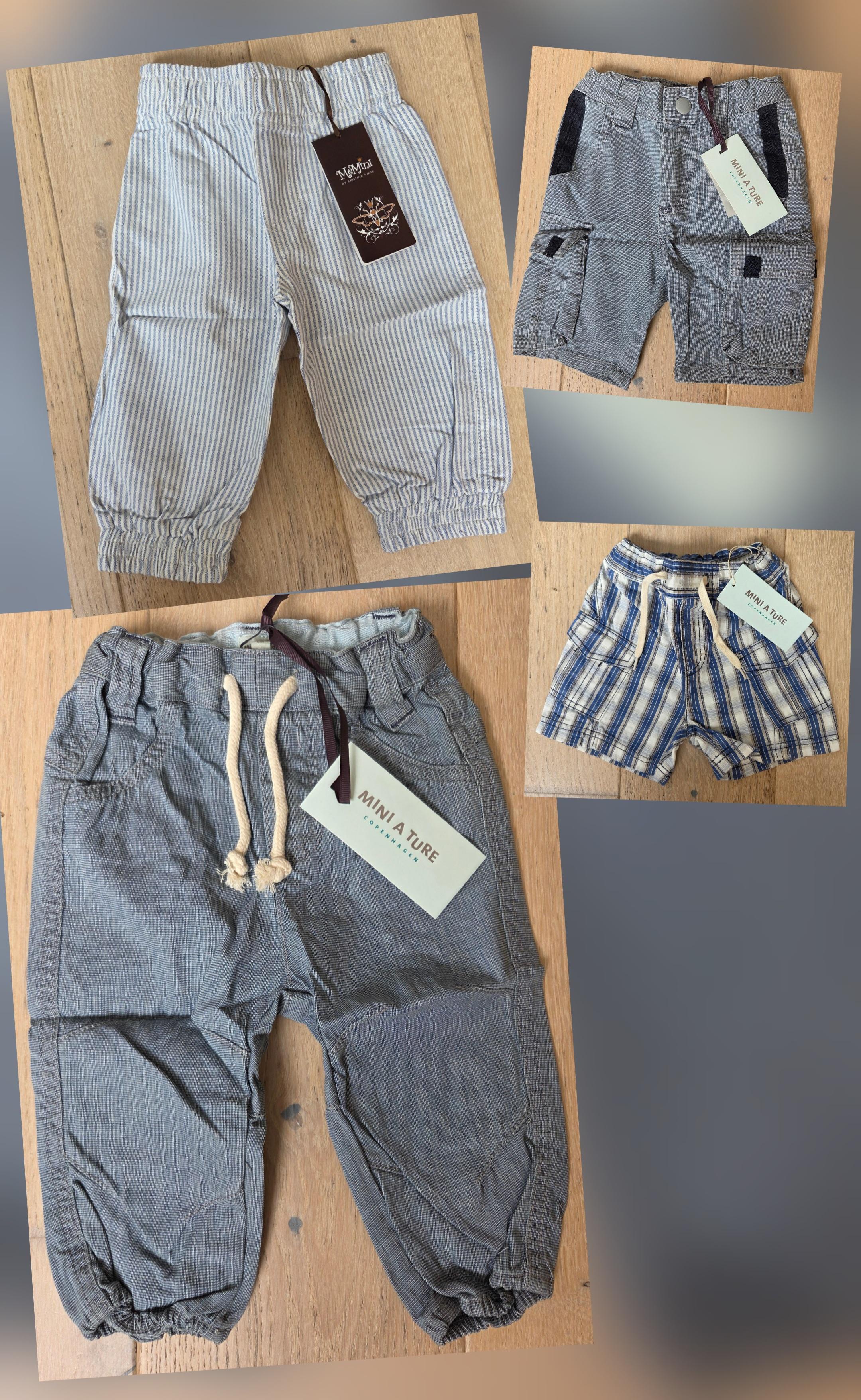 One Off Joblot Of 9 Boys Shorts & Trousers Mini A Ture & MeMini 6m-3yrs