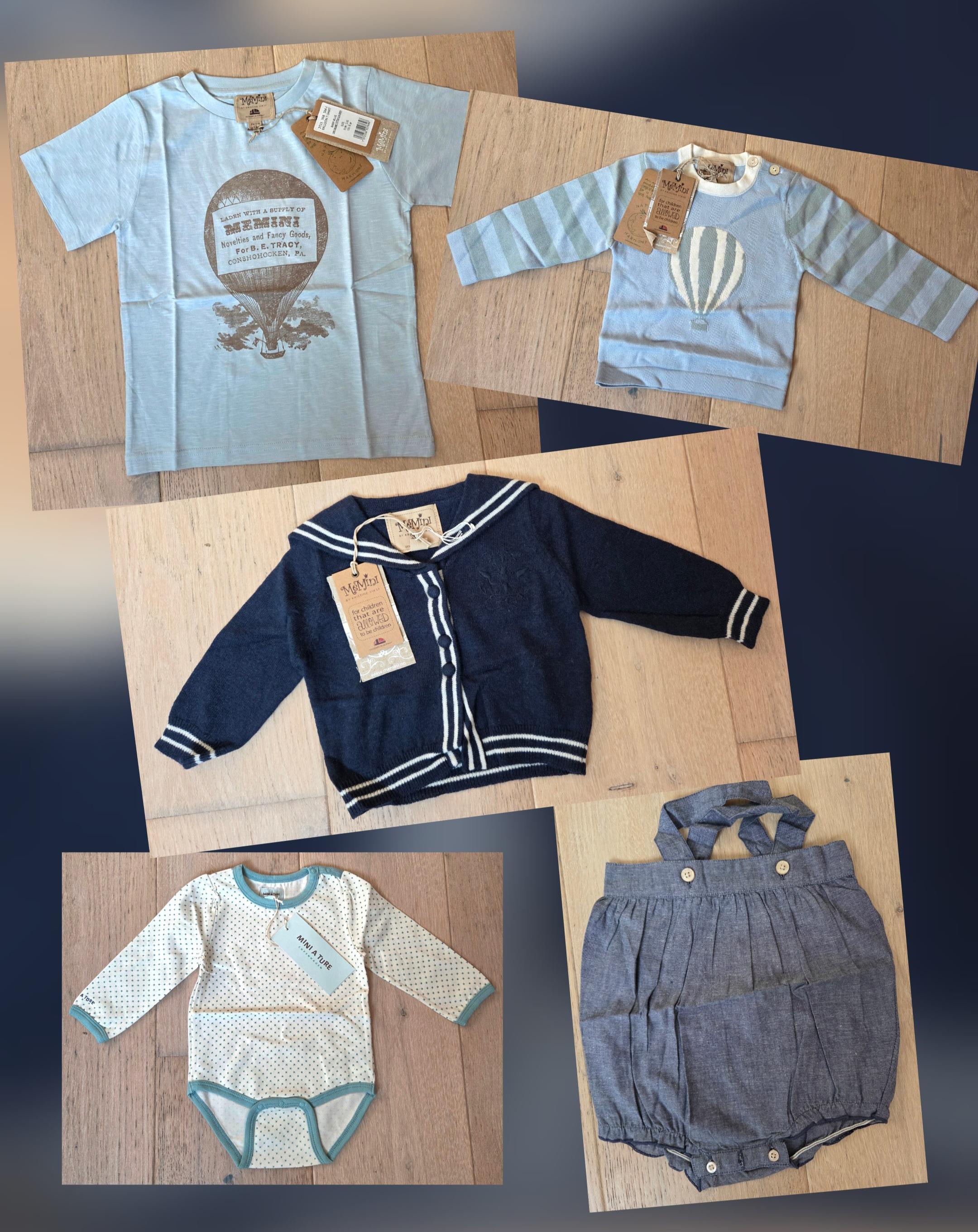 One Off Joblot Of 16 Boys Jumpers Rompers Dungarees T-shirts Pants Mini A Ture & MeMini 1m-6yrs
