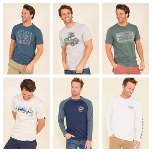 Wholesale Job Lot of 25 Men's Brakeburn Mixed T-Shirts - Great Variety!
