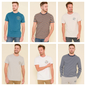 Wholesale Job Lot of 50 Men's Brakeburn Mixed T-Shirts - Great Variety!
