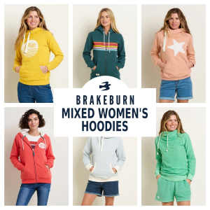Wholesale Job Lot of 15 Women's Brakeburn Mixed Hoodies - Great Variety!