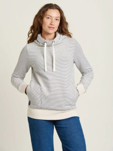 Joblot of 5 Ladies Brakeburn Cream Stripe Cowl Neck 100% Cotton Sweatshirt