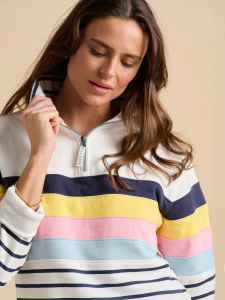 One Off Joblot of 6 Brakeburn Ladies Chest Stripe Quarter Zip