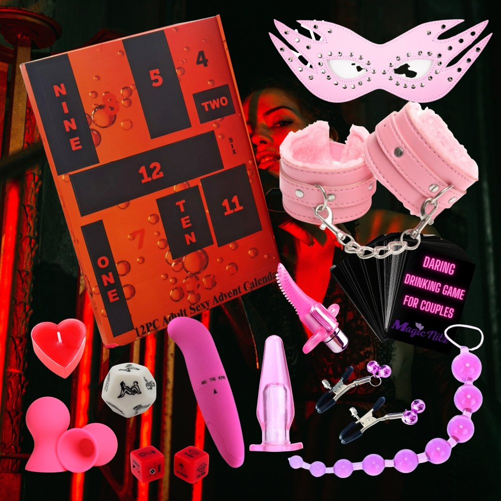 8 Sets-Adult Advent Calendar for Her-12 Christmas Nights of Naughty Delights Set|GCAPSET050|UK SELLER